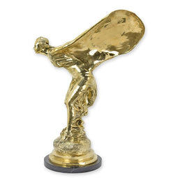 BRONZEN BEELD VAN EEN GEVLEUGELDE VROUW