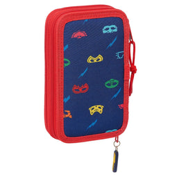 Schoolpennenzak PJ Masks Ready Marineblauw 12.5 x 19.5 x 4 cm 28 Onderdelen