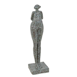 MODERNISTISCH BRONZEN BEELD VAN EEN VROUW