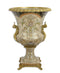 PORSELEINEN URN MET BRONZEN MONTUUR
