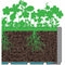 Bloempot Starwax Zwart Rechthoekig 80 cm