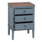Nachtkastje Blauw Natuurlijk Sparrenhout Hout MDF 50 x 38 x 72 cm