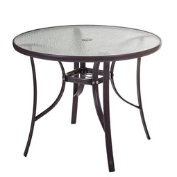 Eettafel Neila 90 x 90 x 72 cm Kristal Staal