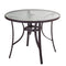 Eettafel Neila 90 x 90 x 72 cm Kristal Staal