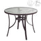 Eettafel Neila 90 x 90 x 72 cm Kristal Staal