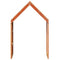 Kinderbedhuisje 5x99x139,5 cm massief grenenhout wasbruin