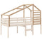 Kinderbedhuisje 198x97x113 cm massief grenenhout
