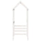 Kinderbedhuisje 98x70x176,5 cm massief grenenhout wit