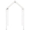 Kinderbedhuisje 217x95,5x159 cm massief grenenhout wit