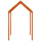 Kinderbedhuisje 217x85,5x154 cm massief grenenhout wasbruin