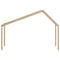 Kinderbedhuisje 213x95,5x144,5 cm massief grenenhout