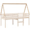Kinderbedhuisje 209x85,5x88 cm massief grenenhout