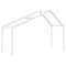 Kinderbedhuisje 203x80,5x142 cm massief grenenhout wit