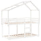 Kinderbedhuisje 203x80,5x142 cm massief grenenhout wit