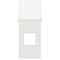 Kinderbedhuisje 55x99x139,5 cm massief grenenhout wit