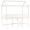 Kinderbedhuisje 207x80,5x151,5 cm massief grenenhout wit