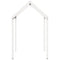 Kinderbedhuisje 207x95,5x159 cm massief grenenhout wit