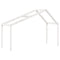 Kinderbedhuisje 203x95,5x142 cm massief grenenhout wit