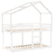 Kinderbedhuisje 203x95,5x142 cm massief grenenhout wit