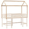 Kinderbedhuisje 207x80,5x151,5 cm massief grenenhout