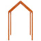 Kinderbedhuisje 207x95,5x159 cm massief grenenhout wasbruin