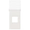 Kinderbedhuisje 55x84x132 cm massief grenenhout wit