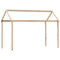 Kinderbedhuisje 217x85,5x154 cm massief grenenhout