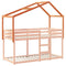 Kinderbedhuisje 203x80,5x142 cm massief grenenhout wasbruin