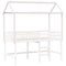 Kinderbedhuisje 217x85,5x154 cm massief grenenhout wit