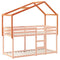 Kinderbedhuisje 213x95,5x144,5 cm massief grenenhout wasbruin