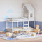 Kinderbedhuisje 60x99x139,5 cm massief grenenhout wit