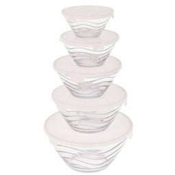 Set Lunchboxen Excellent Houseware Kristal (5 Stuks)