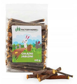 FACTORYHERBS Apple tree branches - snack voor knaagdieren en konijnen - 150g