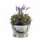Bloempot Kubus Zilverkleurig Zink 25 x 30 x 26,5 cm (12 Stuks)