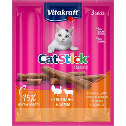 VITAKRAFT Cat Stick Turkey and lamb - Kattensnoepje - 18 g