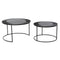 Set van 2 tafels DKD Home Decor Zwart Metaal Aluminium 76 x 76 x 44 cm