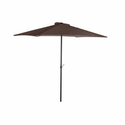 Parasoll DKD Home Decor Bruin Zwart Polyester Staal (300 x 300 x 250 cm)