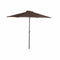 Parasoll DKD Home Decor Bruin Zwart Polyester Staal (300 x 300 x 250 cm)