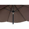 Parasoll DKD Home Decor Bruin Zwart Polyester Staal (300 x 300 x 250 cm)