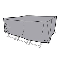 Beschermhoes DKD Home Decor Tafel Zwart Aluminium Donker grijs (240 x 130 x 60 cm)