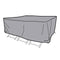 Beschermhoes DKD Home Decor Tafel Zwart Aluminium Donker grijs (240 x 130 x 60 cm)