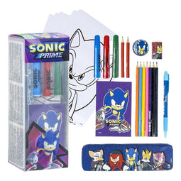 Schrijfset Sonic Blauw 24 Onderdelen