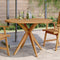 Tuintafel rond 110x75 cm massief acaciahout