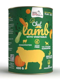 SYTA MICHA Chef Lamb with vegetables - nat hondenvoer - 400g