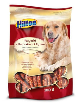 HILTON Chicken and rice sticks - traktatie voor hond - 100g
