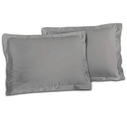 Kussensloop Lovely Home 100% katoen Lichtgrijs 50 x 70 cm