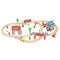 Houten treinbaan - elektrische trein - 89 delig - 90x50x14,5 cm