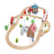 Houten treinbaan - elektrische trein - 89 delig - 90x50x14,5 cm
