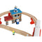 Houten treinbaan - elektrische trein - 89 delig - 90x50x14,5 cm