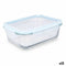 Lunchbox Transparant Siliconen Borosilicaatglas 1 L 22 x 7 x 16,5 cm (12 Stuks)